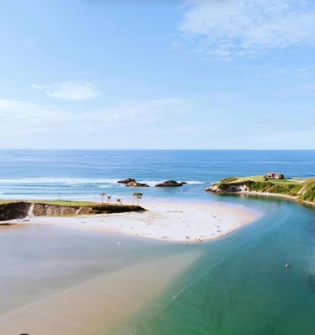 Apartamento Terraza Y Piscina Con Vistas Espectaculares Al Mar Parking Cubierto San Vicente De La Barquera Exterior foto